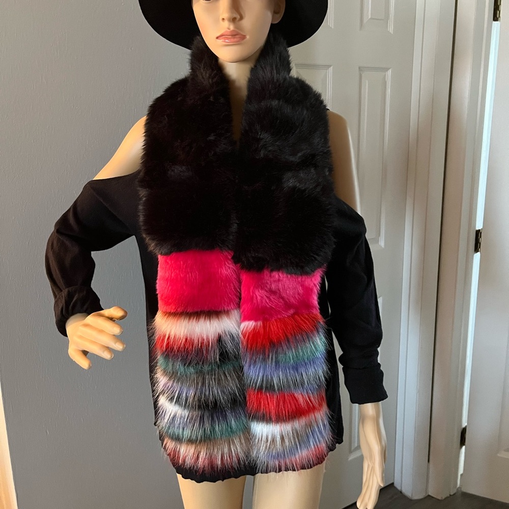 Faux fur scarf